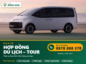 Xe hợp đồng du lịch đi tour từ Đồng Xoài