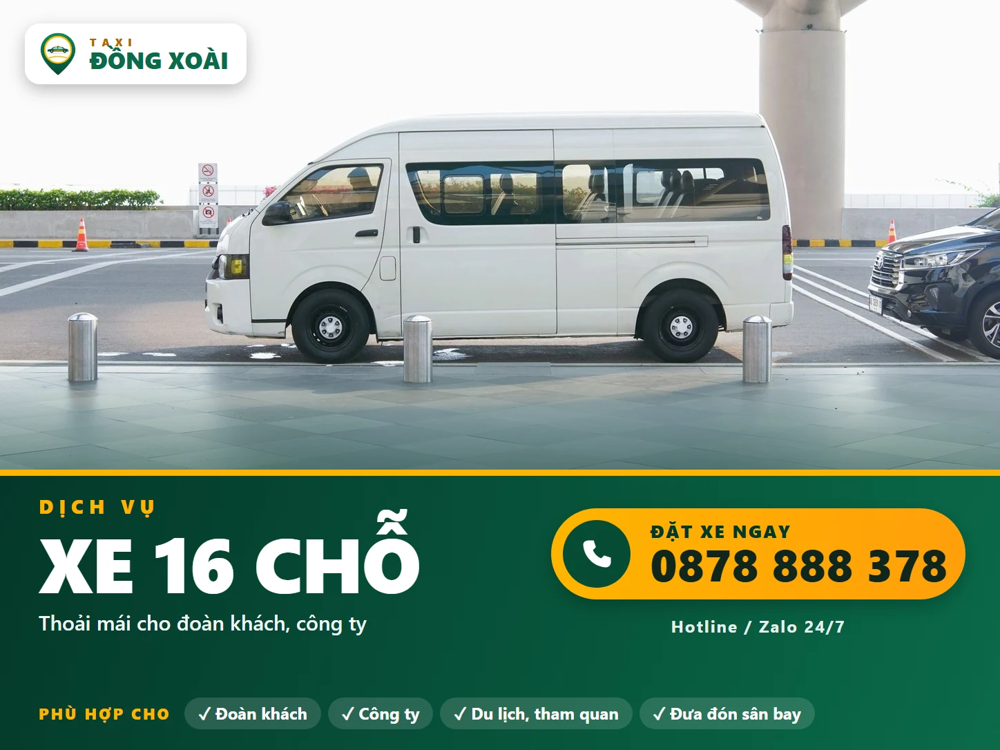 Thuê xe 16 chỗ tại Đồng Xoài